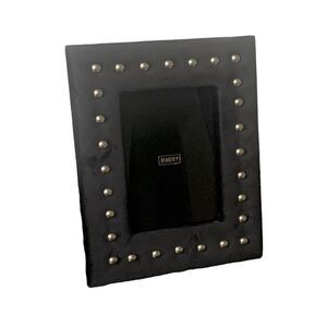 Black Velvet 4x6 Picture Frame – Art Deco Studded Hollywood Regency Display